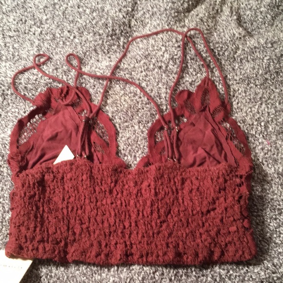 Free People Red Lace Bustier Camisole - Picture 4 of 7